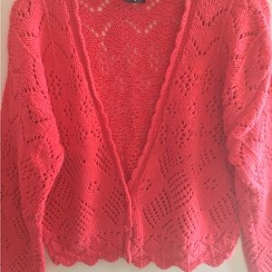 Women's Red Knit Sweater